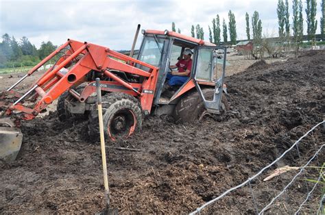 tractor bucket stuck